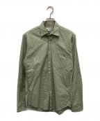 STEVEN ALANスティーブンアラン）の古着「チェックシャツ」｜グリーン