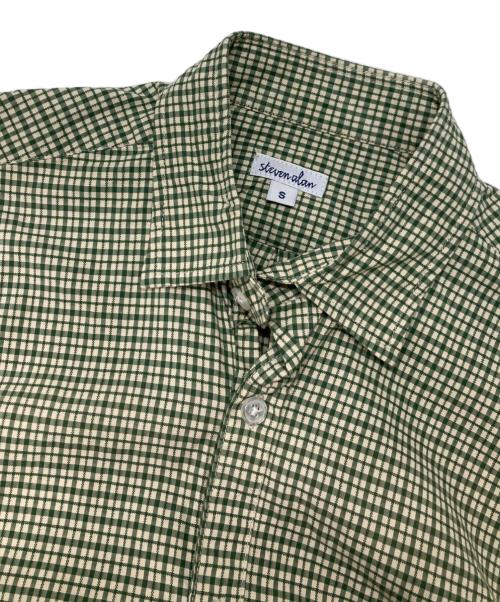 STEVEN ALAN（スティーブンアラン）STEVEN ALAN (スティーブンアラン) チェックシャツ グリーン サイズ:Sの古着・服飾アイテム
