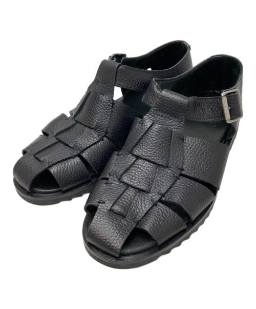 PARABOOT（パラブーツ）PARABOOT (パラブーツ) BEAMS F (ビームスエフ) PACIFIC グレインレザー グルカサンダル ブラック サイズ:42の古着・服飾アイテム