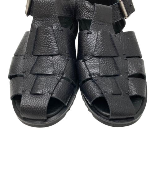 PARABOOT（パラブーツ）PARABOOT (パラブーツ) BEAMS F (ビームスエフ) PACIFIC グレインレザー グルカサンダル ブラック サイズ:42の古着・服飾アイテム
