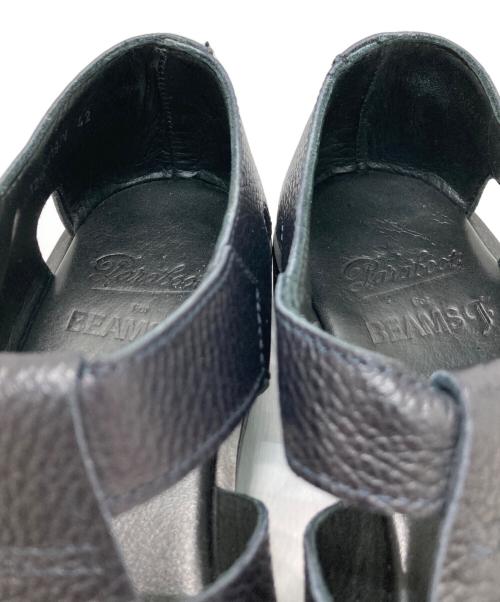 PARABOOT（パラブーツ）PARABOOT (パラブーツ) BEAMS F (ビームスエフ) PACIFIC グレインレザー グルカサンダル ブラック サイズ:42の古着・服飾アイテム