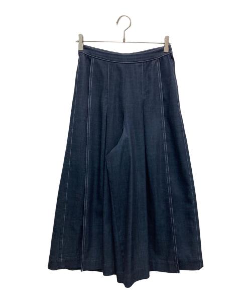 Leilian（レリアン）Leilian (レリアン) クロップドフレアパンツ ネイビー サイズ:9の古着・服飾アイテム