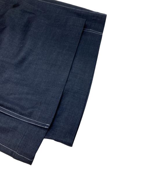 Leilian（レリアン）Leilian (レリアン) クロップドフレアパンツ ネイビー サイズ:9の古着・服飾アイテム