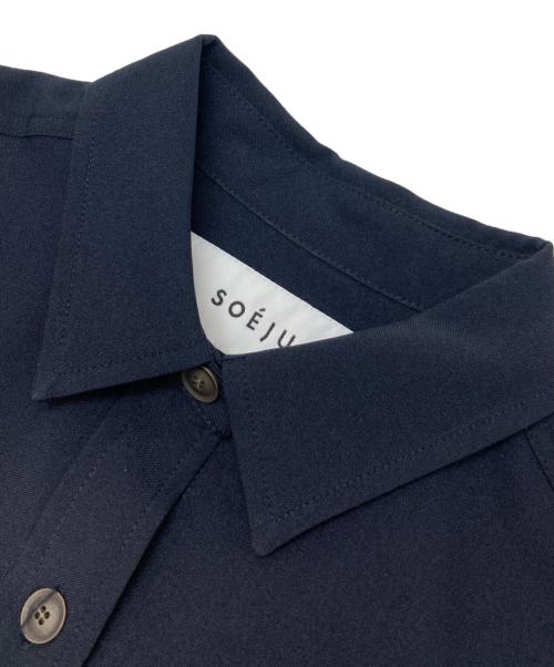 SOEJU（ソージュ）SOEJU (ソージュ) ソフトオックスシャツワンピース ネイビー サイズ:Sの古着・服飾アイテム