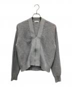hauntハウント）の古着「ジップニットカーディガン」｜グレー