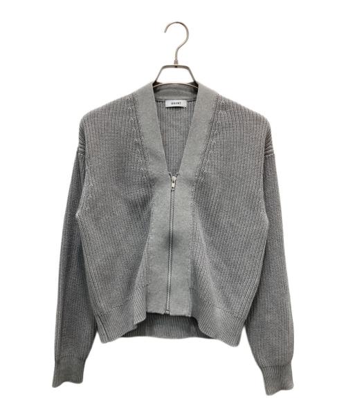 haunt（ハウント）haunt (ハウント) ジップニットカーディガン グレー サイズ:38の古着・服飾アイテム