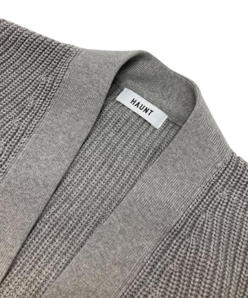 haunt（ハウント）haunt (ハウント) ジップニットカーディガン グレー サイズ:38の古着・服飾アイテム
