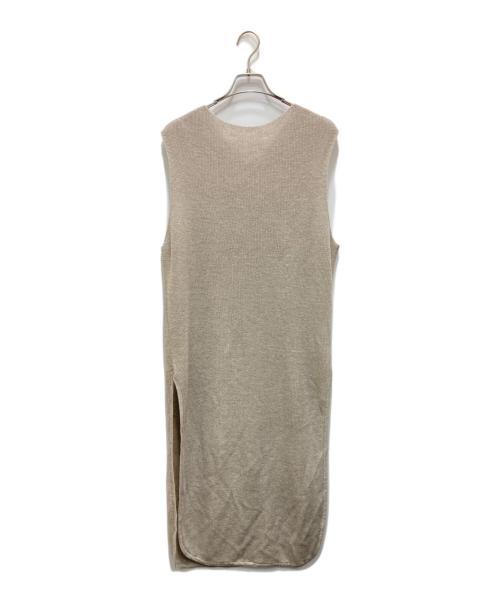 GALERIE VIE（ギャルリーヴィー）GALERIE VIE (ギャルリーヴィー) ニットベスト ベージュ サイズ:36の古着・服飾アイテム