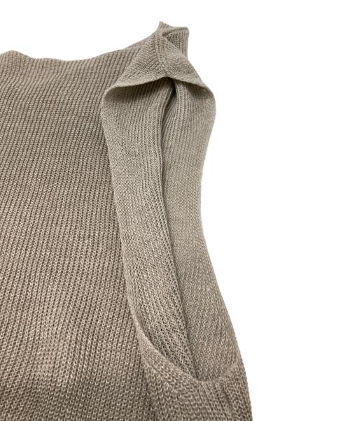 GALERIE VIE（ギャルリーヴィー）GALERIE VIE (ギャルリーヴィー) ニットベスト ベージュ サイズ:36の古着・服飾アイテム