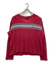 POLO RALPH LAUREN（ポロ・ラルフローレン）の古着「カットソー」｜レッド