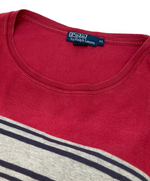 POLO RALPH LAUREN（ポロ・ラルフローレン）POLO RALPH LAUREN (ポロ・ラルフローレン) カットソー レッド サイズ:XLの古着・服飾アイテム