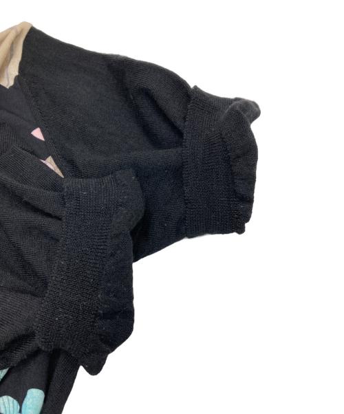 LEONARD（レオナール）LEONARD (レオナール) 半袖ニット ブラック サイズ:不明の古着・服飾アイテム