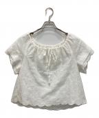 tricot COMME des GARCONSトリココムデギャルソン）の古着「カットワークブラウス」｜ホワイト