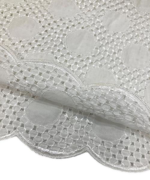 tricot COMME des GARCONS（トリココムデギャルソン）tricot COMME des GARCONS (トリココムデギャルソン) カットワークブラウス ホワイト サイズ:Mの古着・服飾アイテム