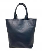 HIROFUヒロフ）の古着「レザートートバッグ」｜ネイビー