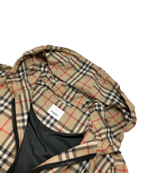 BURBERRY LONDON（バーバリーロンドン）BURBERRY LONDON (バーバリーロンドン) チェック リサイクルポリエステルフーデッドジャケット ベージュ サイズ:38の古着・服飾アイテム