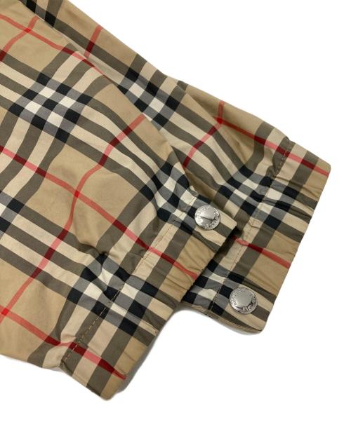 BURBERRY LONDON（バーバリーロンドン）BURBERRY LONDON (バーバリーロンドン) チェック リサイクルポリエステルフーデッドジャケット ベージュ サイズ:38の古着・服飾アイテム