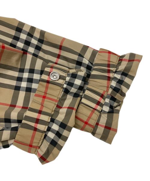 BURBERRY LONDON（バーバリーロンドン）BURBERRY LONDON (バーバリーロンドン) チェック リサイクルポリエステルフーデッドジャケット ベージュ サイズ:38の古着・服飾アイテム