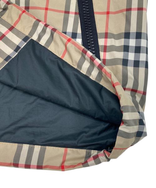 BURBERRY LONDON（バーバリーロンドン）BURBERRY LONDON (バーバリーロンドン) チェック リサイクルポリエステルフーデッドジャケット ベージュ サイズ:38の古着・服飾アイテム