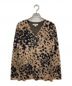 BURBERRY LONDONバーバリーロンドン）の古着「総柄Vネックニット」｜ブラウン