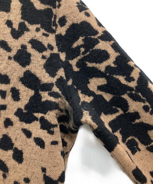 BURBERRY LONDON（バーバリーロンドン）BURBERRY LONDON (バーバリーロンドン) 総柄Vネックニット ブラウン サイズ:Sの古着・服飾アイテム