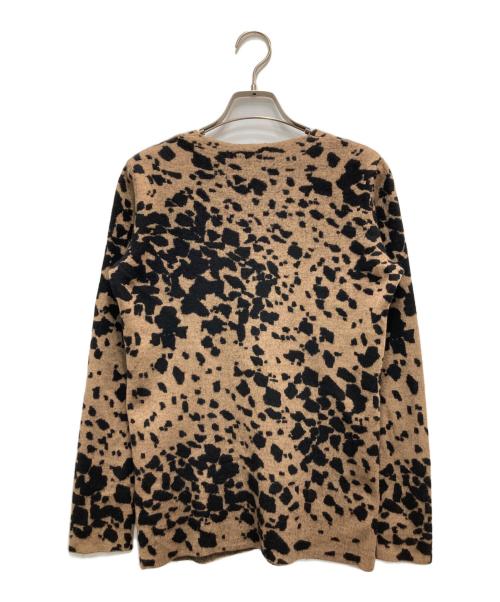 BURBERRY LONDON（バーバリーロンドン）BURBERRY LONDON (バーバリーロンドン) 総柄Vネックニット ブラウン サイズ:Sの古着・服飾アイテム