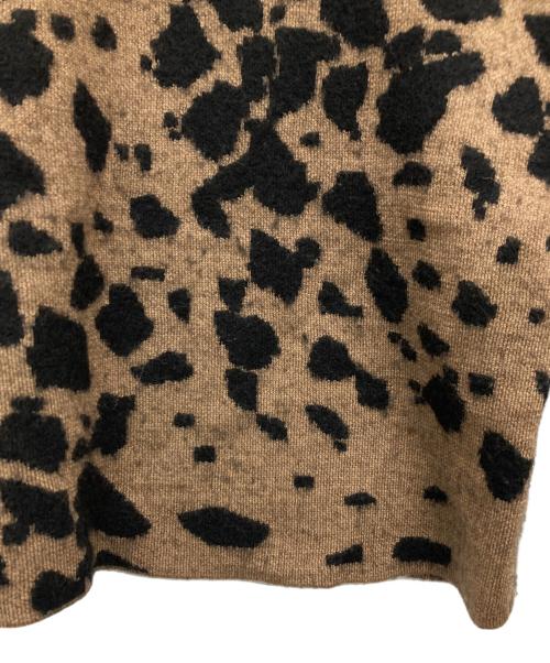 BURBERRY LONDON（バーバリーロンドン）BURBERRY LONDON (バーバリーロンドン) 総柄Vネックニット ブラウン サイズ:Sの古着・服飾アイテム