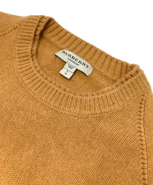 BURBERRY LONDON（バーバリーロンドン）BURBERRY LONDON (バーバリーロンドン) カシミヤニット イエロー サイズ:Lの古着・服飾アイテム