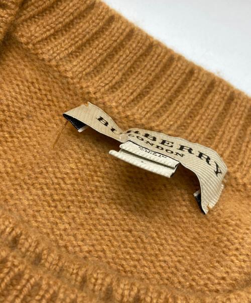 BURBERRY LONDON（バーバリーロンドン）BURBERRY LONDON (バーバリーロンドン) カシミヤニット イエロー サイズ:Lの古着・服飾アイテム