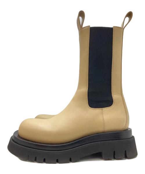 BOTTEGA VENETA（ボッテガベネタ）BOTTEGA VENETA (ボッテガベネタ) ザ・ラグ・チェルシーブーツ ベージュ サイズ:35 1/2の古着・服飾アイテム