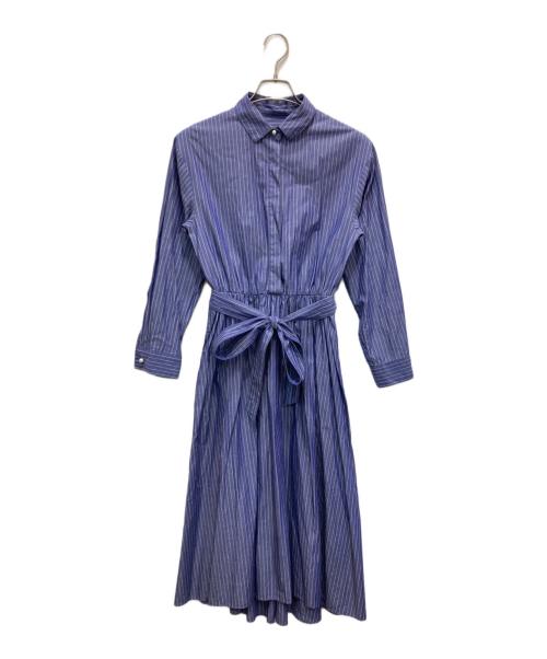 ROPE（ロペ）ROPE (ロペ) フレアシャツワンピース ブルー サイズ:38の古着・服飾アイテム