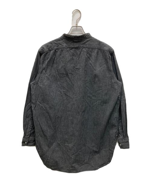 BONCOURA（ボンクラ）BONCOURA (ボンクラ) バンドカラーシャツ グレー サイズ:38の古着・服飾アイテム