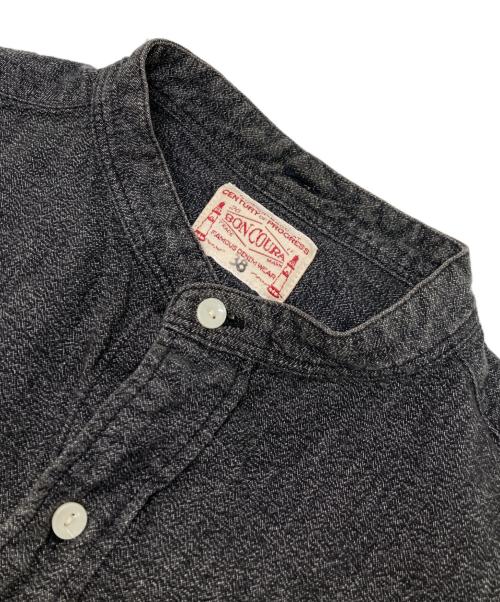 BONCOURA（ボンクラ）BONCOURA (ボンクラ) バンドカラーシャツ グレー サイズ:38の古着・服飾アイテム
