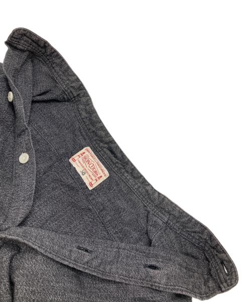 BONCOURA（ボンクラ）BONCOURA (ボンクラ) バンドカラーシャツ グレー サイズ:38の古着・服飾アイテム