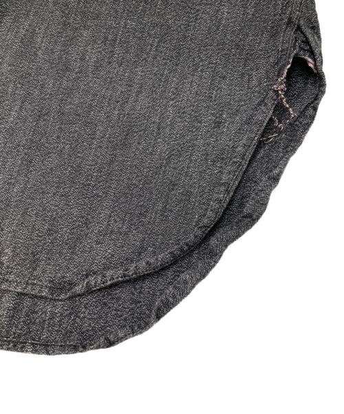 BONCOURA（ボンクラ）BONCOURA (ボンクラ) バンドカラーシャツ グレー サイズ:38の古着・服飾アイテム