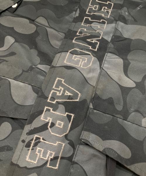 A BATHING APE（ア ベイシング エイプ）A BATHING APE (ア ベイシング エイプ) カモフラージュスポーツジャケット ブラック サイズ:Mの古着・服飾アイテム