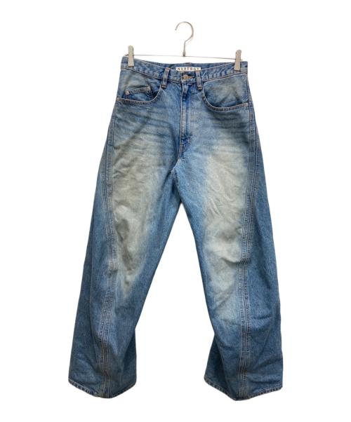 NVRFRGT（ネヴァーフォーゲット）NVRFRGT (ネヴァーフォーゲット) 立体裁断ジーンズ ブルー サイズ:1の古着・服飾アイテム