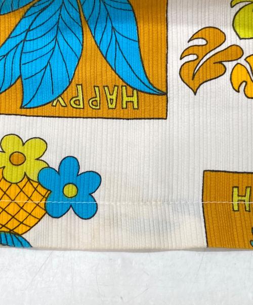 HOOKANO（ホオカノ）HOOKANO (ホオカノ) アロハシャツ ホワイト×イエロー サイズ:Mの古着・服飾アイテム