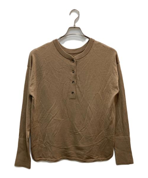 JOURNAL STANDARD（ジャーナルスタンダード）JOURNAL STANDARD (ジャーナルスタンダード) ウォッシャブル2WAYヘンリープルオーバー ブラウン サイズ:FREEの古着・服飾アイテム