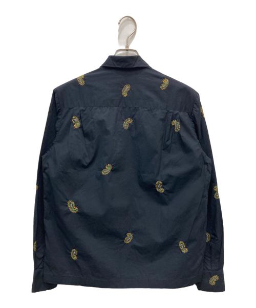 al's attire（アルズアタイア）al's attire (アルズアタイア) BEAMS PLUS (ビームスプラス) Paisley Open Collar Shirt ネイビー サイズ:Mの古着・服飾アイテム