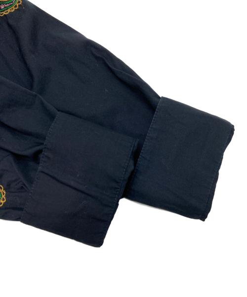 al's attire（アルズアタイア）al's attire (アルズアタイア) BEAMS PLUS (ビームスプラス) Paisley Open Collar Shirt ネイビー サイズ:Mの古着・服飾アイテム