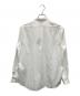 Aquascutum (アクアスキュータム) ブラッシュドツイルバンドカラーシャツ ホワイト サイズ:LL 未使用品：7000円