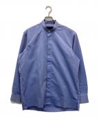 LANVIN COLLECTIONランバンコレクション）の古着「スタンドカラーシャツ」｜ブルー