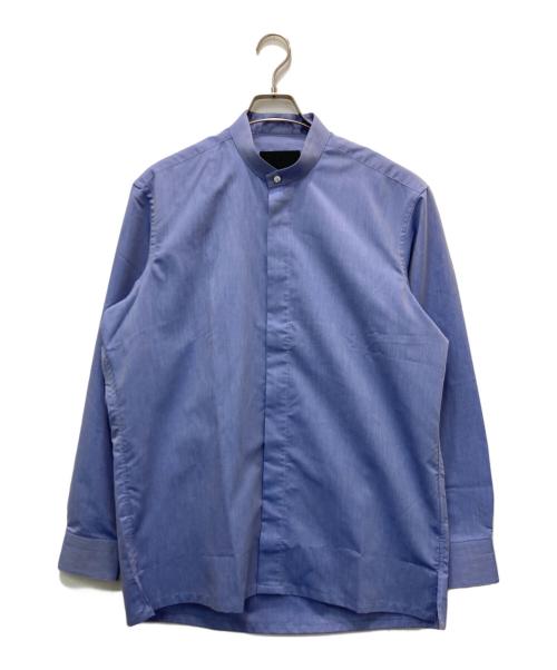 LANVIN COLLECTION（ランバンコレクション）LANVIN COLLECTION (ランバンコレクション) スタンドカラーシャツ ブルー サイズ:50の古着・服飾アイテム