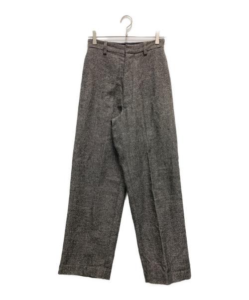MADISON BLUE（マディソンブルー）MADISON BLUE (マディソンブルー) ウールリネンハイウエストパンツ グレー サイズ:Sの古着・服飾アイテム