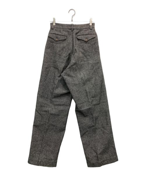 MADISON BLUE（マディソンブルー）MADISON BLUE (マディソンブルー) ウールリネンハイウエストパンツ グレー サイズ:Sの古着・服飾アイテム