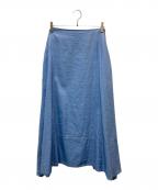 MADISON BLUEマディソンブルー）の古着「シャンブレーフレアスカート」｜インディゴ