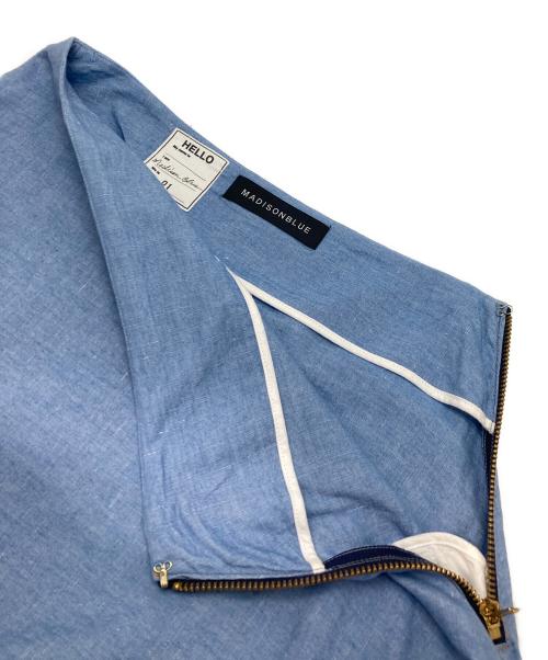 MADISON BLUE（マディソンブルー）MADISON BLUE (マディソンブルー) シャンブレーフレアスカート インディゴ サイズ:01の古着・服飾アイテム