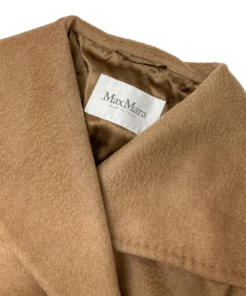 MaxMara（マックスマーラ）MaxMara (マックスマーラ) キャメル レザーパイピングコート ベージュ サイズ:36の古着・服飾アイテム