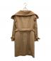MaxMara (マックスマーラ) キャメル レザーパイピングコート ベージュ サイズ:36：45000円